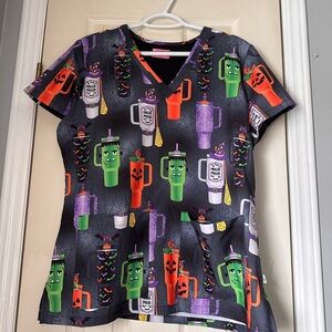 Halloween Women’s Scrub Top